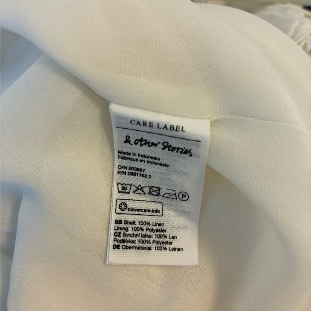 & Other Stories Ivory Linen Dress - New - Picture 8 of 8